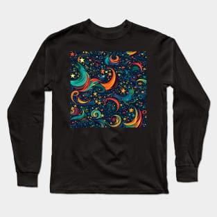 Ignite Your Style with the Magic of the Night Sky: Discover Our 'Starry Night' Apparel! Long Sleeve T-Shirt